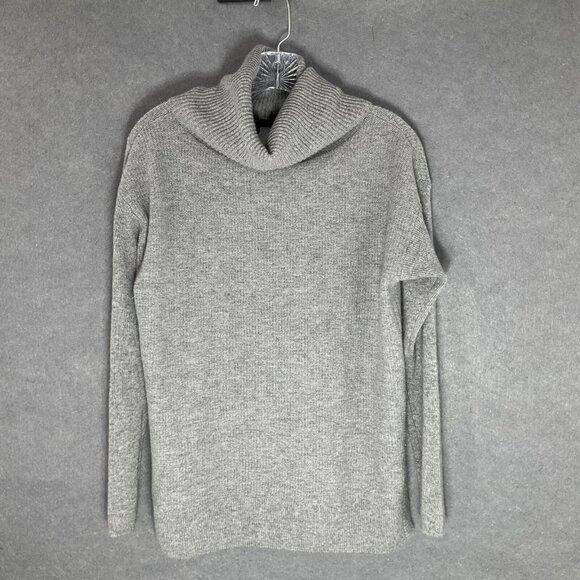 Talbots Sweater Womens‎ Sz M Gray Pure Cashmere Turtleneck Soft Preppy Classic - Picture 1 of 9